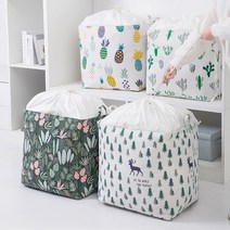 걸프리티영 다용도 이불 정리함 집안 정리 필수아이템 대용량100L 빨래바구니, 1개입, 파인애플