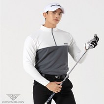 메이비굿 남자골프옷 남성골프웨어 배색 반집업티셔츠 남자 골프 운동복 의류 반팔티 50대 남성 웨어