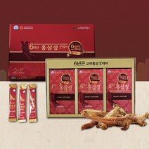 [선물세트] 6년근 홍삼정 스틱 33포 + 쇼핑백, 5개, 10gx33포