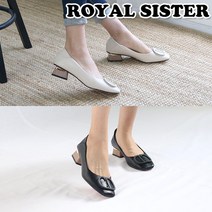 C2S 203-1 5cm 여성 쿠션 구두 미들힐 펌프스힐 부티힐