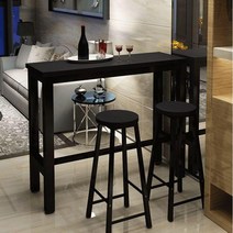 카페 홈바테이블 식탁 높은 미니 보조 세트 스탠딩바 홈카페 원목 바 아일랜드식탁, 11. 1인용테이블180x30x100