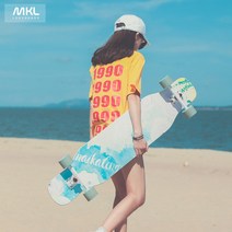 Mccaron 스케이트 롱보드 댄생보드 초보자 여성 전문, 샤오 우반 단풍 꽃