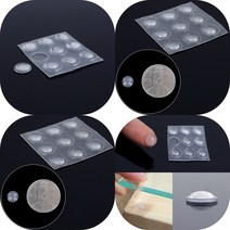 마트498 투명 돌기 미끄럼방지 도트 9P 밀림방지 식탁유리 고무판 흡음 테이블 고무패킹 진동흡수 소음방지 고무