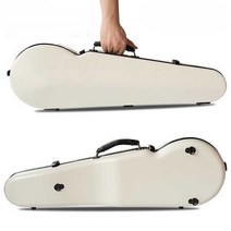 바이올린 하드 케이스 가방 휴대용 보관 항공 소재, 블랙 브러시드 삼각형 스타일