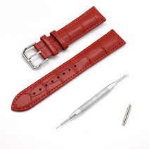 굿앤굿 빨간색 20mm시계줄 가죽 집에서 직접하는 교체