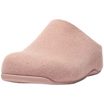 아치형 폭신한 푹신한 FitFlop 여성용 Shuv 펠트 슬리퍼 클로그 아이보리