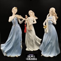 미나박스 미나박스 도자기 야드로인형 피겨린 장식 인형 1/ 도자기 피겨린 야드로 스타일 웨딩 선물 포슬린 유럽 엔틱 장식 인형, 28.비너스 합주단 3P세트