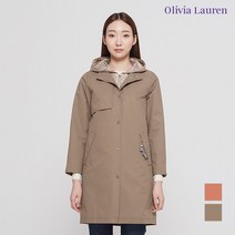 올리비아로렌 올리비아로렌 밴드넥 후드 베스트 탈부착 트렌치코트_VOBEBWS1111