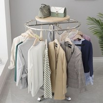 회전 행거 헹거 시스템 옷걸이 360도 멀티 기둥 매장용 이동식 진열대 스테인레스 원형, 60 cm구경 135 cm전체 높이 기성입자