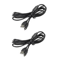 플레이스테이션 3 게임용 링 USB 충전 케이블 PS3 무선 컨트롤러 용 1.8 m/ 5.9ft, [01] 2Pcs, 01 2Pcs
