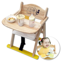 유아 신생아 아기 이유식 부스터 원목 식탁 의자 식당 업소용 휴대용 접이식