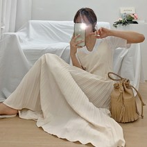 떳다그녀 프젠트 플리츠 롱 원피스