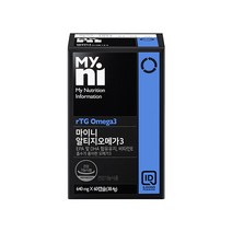 마이니 알티지오메가3 rtg오메가3 항산화제 혈행건강 혈행개선 영양제 EPA DHA 함유 비타민E 600mgX60캡슐, 7개x60캡슐