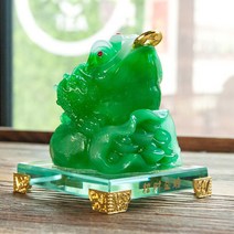 재물 복 옥 두꺼비 장식 소품 / 재물운 집들이 개업 선물 풍수소품