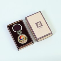 SOV 한국전통 금장 열쇠고리 키링 기념품, 01.금장부채