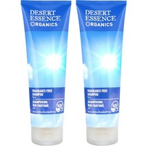 Desert Essence Organics Fragrance Free Shampoo 데저트 에센스 오가닉스 프래그런스 프리 무향 샴푸 237ml(8oz) 2팩