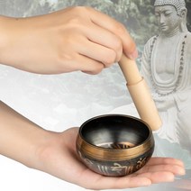 해외 명품 프리미엄 싱잉볼 불교 용품 명상 종 을 위한 티베트 노래 그릇 마음챙김