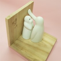 [올핸즈] 벽치기후추통 로맨틱한 도자기 후추통/양념통, 세트 (받침대포함)