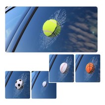 3D 차량용 장식 스티커 자동차 악세사리 소품 재밌는초보운전 골프공 특이한포인트 당구 뒷창, 야구공