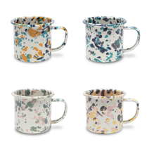 크로우캐년 카탈리나 마블 법랑 머그컵 12oz, No.3_민트 하비스커스