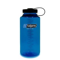 Nalgene Sustain 트라이탄 BPA 프리 물병 50% 플라스틱 폐기물에서 유래된 소재로 제작 946.4ml(32온스) 넓은 입구 자수정, Water Bottle_Slate Blue, Slate Blue