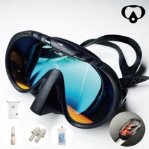 숨소리 물유입차단 프레임리스 스노클 마스크 드라이탑 스노쿨링 오리발 장비 세트 네이비씰, 네이비씰 클리어[무광 올화이트]+방수백