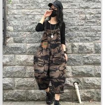 데님멜빵바지 멜빵청바지 레트로 위장 민소매 오버올 봄 캐주얼 서스펜더 점프 슈트 하렘