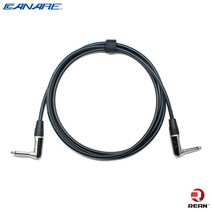 카나레 L-2T2S 기타 케이블 2m REAN by neutrik Right Angle 6.3(TS)타입 (CR-TSRTSR), 회색(Gray)