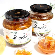 [무농약유자+유기농설탕] 에덴 유자차 1kg×4병, 4병, 단품