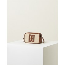 닥스 LF몰단독DD BAG 브라운 DD불박 로고포인트 가죽배색 미니크로스백