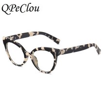 캣아이 고양이 안경테새로운 패션 표범 눈 안경 프레임 여성 빈티지 광학 안티 블루 안경 여성 편안한 컴퓨터 안경 캣츠아이 뿔테 티타늄