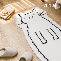 하찮은 냥이 고양이 욕실 발매트 미니러그 50x120cm