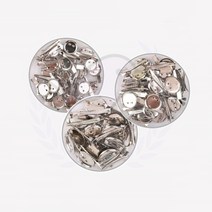 새임 모양 포스트잇 9종 명찰집게 코사지핀 코사지부자재, 30mm 1통 (P0000HZT)