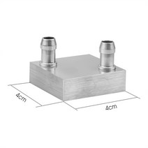 노트북쿨링 쿨링팬 쿨러 40*40*12mm 워터 블록 액체 쿨러 히트 싱크 알루미늄 CPU 수냉 PC 노트북 도매, 한개옵션0