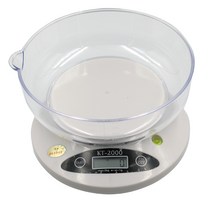 KT시리즈 디지털 주방 전자저울 KT-2000 최대 2kg 1g 단위, 혼합색상
