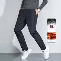 패딩바지 겨울방한 남성 탄력 보온 기모 골프웨어 골프바지