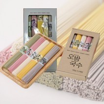 쌀소면 오색소면 흑미 현미 단호박 백년초 연잎 소면 단품 선물세트 100g 5개, 선물세트(100gx5)