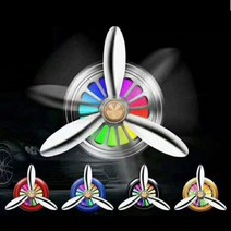 프로펠러 LED 송풍구 차량용 방향제 디퓨저 머리안아픈 디퓨저 아로마 콜린스인센스, 블루_제이콥스레인