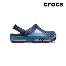 [크록스(CROCS)] [크록스] 키즈 펀랩 샤크 라이트닝 클로그 샌들 206159-410