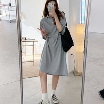 여름에 입기 좋은 카라티 원피스 대학생 패션 - 2023968EA