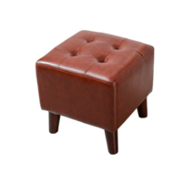 JINGHENG 스툴 가죽 사각의자 가정용 거실 쇼파 낮은의자 부드러운촉감 걸상 원형의자 문입구 신발장, T22-벽옥색 40*32*40CM직사각형