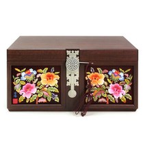 [박씨상방] 명품손자수/혼례함 중(부용화), 단품