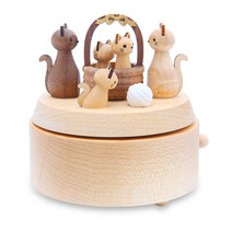 해외배송 리엘라노 뮤직박스 팔음상자 우드 여자친구 여아 어린이 선물, 옵션09