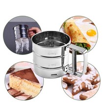 티백 주머니 티 스트레이너 미세 거름망 차망 깔때기 스테인레스 스틸 밀가루 Sifter 파인 메쉬 파우더 체 입히기 설탕 수동 컵 주방 가제 베이킹 과자 도구 가제트, 단일사이즈