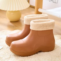 조이슈 날슈 통굽 기모 키높이 파스텔 레인 부츠 장화