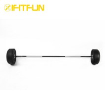 아이핏펀 고무 고정식 바벨 직선바, 20kg