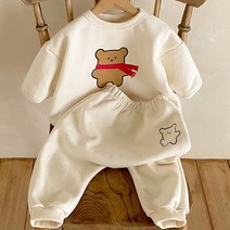 귀여운 곰 츄리닝 운동복 상하세트 남아 여아 캐주얼 어린이집 봄 가을 데일리룩