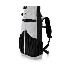 부상 캐리어 강아지 산책 소형견 산악 대형견 포대기 앞가방 가방 배낭, M-두부채요크셔류, 시티 V6.0 그레이【현품】