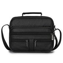 크로스백 남성용 가죽 메신저 백 소가죽 숄더백 크로스바디 블랙 레트로 다기능 핸드백