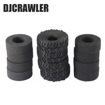 RC 자동차 부품 DJC 라지 소프트 점착성 1.0 크롤러 타이어 1/18 1/24 축 SCX24 FMS FCX24 AX24 업그레이드 휠 68x26mm, 1.4 tire and 8 sponge